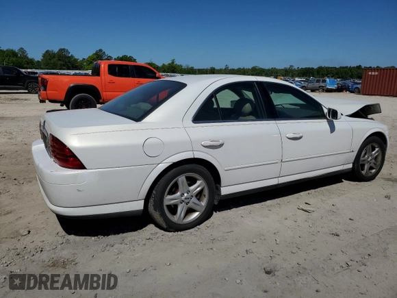 2001 Lincoln LS Sport with VIN 1LNHM87A31Y634664, listed as a Copart auction lot 53137475 with 120,072 mi miles and Salvage Title. Bid and sale history available at DreamBid. Image 3.