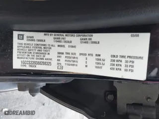 2008 Chevrolet Colorado LT w/1LT with VIN 1GCCS339388208325, listed as a IAAI auction lot 41479911 with 172,795 mi miles. Bid and sale history available at carsss.com. Image 9.