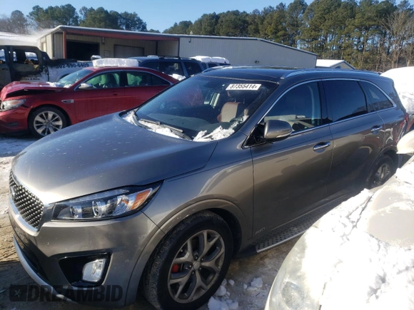 2018 Kia Sorento SX with VIN 5XYPKDA52JG416959, listed as a Copart auction lot 87355414 with 64,892 mi miles and Salvage Title. Bid and sale history available at DreamBid. Image 1.