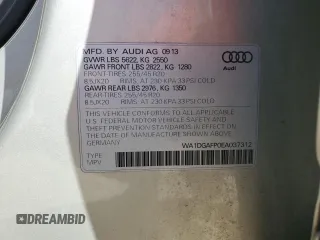 2014 Audi Q5 Premium Plus with VIN WA1DGAFP0EA037312, listed as a Copart auction lot 61694505 with 124,252 mi miles and Salvage title. Bid and sale history available at DreamBid. Image 13.