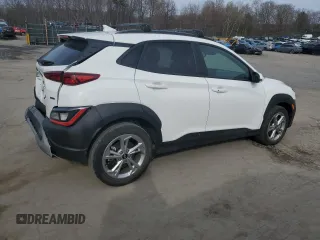 2023 Hyundai Kona SEL with VIN KM8K6CAB3PU058949, listed as a Copart auction lot 50837205 with 15,392 mi miles and Salvage Title. Bid and sale history available at carsss.com. Image 3.