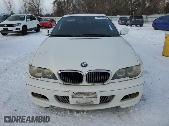 2004 BMW 3 Series 330Ci with VIN WBABD53444PL10073, listed as a Copart auction lot 44698835 with 377,181 mi miles and Clean Title. Bid and sale history available at carsss.com. Image 5.