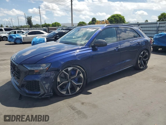 2022 Audi RS Q8 z VIN WU1ARBF19ND008770, wystawiony jako Copart lot #55914865 z przebiegiem 16 393 mil mil oraz Szkoda całkowita • Salvage title. Historia ofert i sprzedaży dostępna na DreamBid. Obrazek 1.
