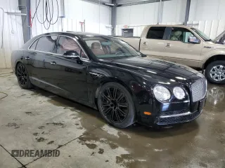 2015 Bentley Flying Spur with VIN SCBEC9ZAXFC049956, listed as a Copart auction lot 51461975 with 57,234 mi miles and Salvage title. Bid and sale history available at DreamBid. Image 4.
