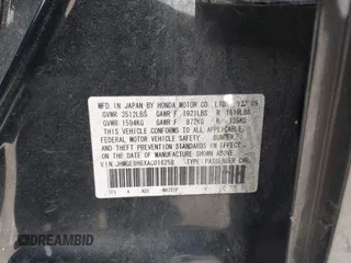 2010 Honda Fit Sport with VIN JHMGE8H6XAC016258, listed as a IAAI auction lot 42041472 with 167,498 mi miles and . Bid and sale history available at DreamBid. Image 9.
