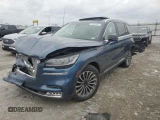 2020 Lincoln Aviator Reserve z VIN 5LM5J7XC0LGL28390, wystawiony jako Copart lot #50548425 z przebiegiem Nie podano mil oraz Szkoda całkowita • Salvage title. Historia ofert i sprzedaży dostępna na DreamBid. Obrazek 1.
