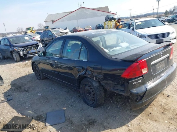 2001 Honda Civic EX with VIN 2HGES25761H518114, listed as a IAAI auction lot 41719745 with 214,573 mi miles. Bid and sale history available at carsss.com. Image 3.