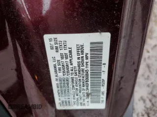 2015 Honda Odyssey EX with VIN 5FNRL5H40FB068845, listed as a Copart auction lot 52251975 with 100,565 mi miles and Salvage Title. Bid and sale history available at DreamBid. Image 15.
