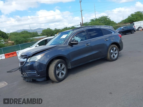 2016 Acura MDX with VIN 5FRYD3H25GB009186, listed as a IAAI auction lot 41720733 with 122,941 mi miles. Bid and sale history available at carsss.com. Image 18.