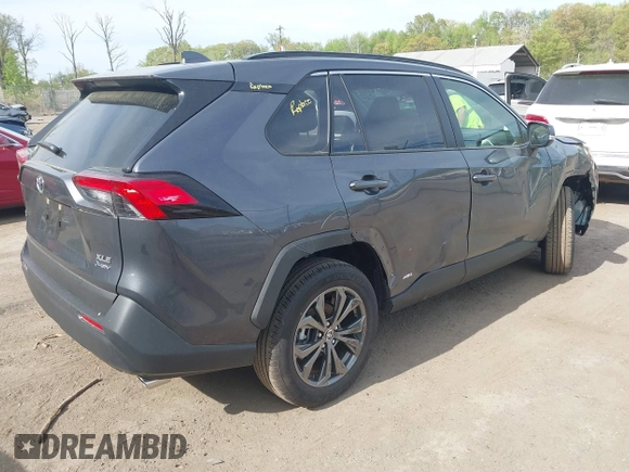 2025 Toyota RAV4 Hybrid XLE Premium with VIN JTMB6RFV5SD154617, listed as a IAAI auction lot 42066826 with 2,410 mi miles and . Bid and sale history available at DreamBid. Image 4.