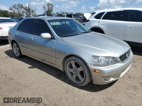 2005 Lexus IS 300 with VIN JTHBD192250100758, listed as a Copart auction lot 73828734 with Not Provided miles and Salvage Title. Bid and sale history available at DreamBid. Image 4.