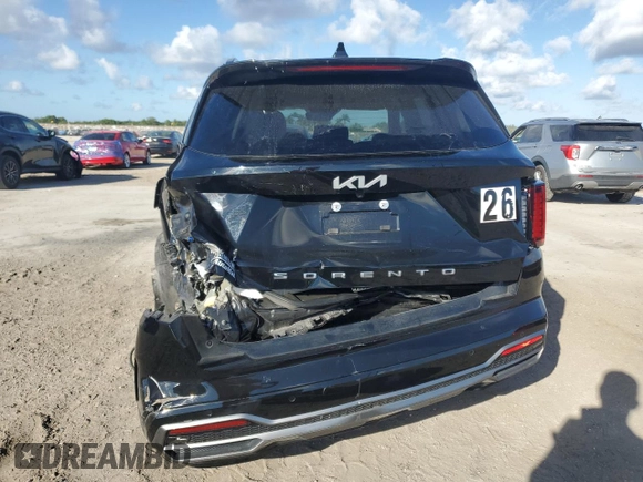2022 Kia Sorento S with VIN 5XYRL4LC2NG079569, listed as a Copart auction lot 44758485 with 51,060 mi miles and Salvage Title. Bid and sale history available at carsss.com. Image 6.