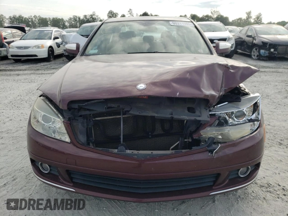 2008 Mercedes-Benz C 300 Sport with VIN WDDGF54X18F112807, listed as a Copart auction lot 60311985 with 138,807 mi miles and Salvage title. Bid and sale history available at DreamBid. Image 5.