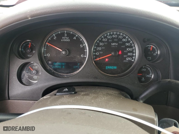 2012 Chevrolet Silverado 1500 LTZ with VIN 3GCPKTE73CG122772, listed as a Copart auction lot 44518255 with 269,592 mi miles and Salvage Title. Bid and sale history available at carsss.com. Image 9.
