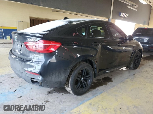 2016 BMW X6 xDrive35i with VIN 5UXKU2C51G0N80724, listed as a Copart auction lot 38999033 with 89,747 mi miles. Bid and sale history available at carsss.com. Image 3.