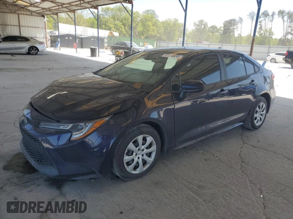 2022 Toyota Corolla LE with VIN 5YFEPMAE4NP344270, listed as a Copart auction lot 53124835 with 38,407 mi miles and Salvage Title. Bid and sale history available at DreamBid. Image 1.