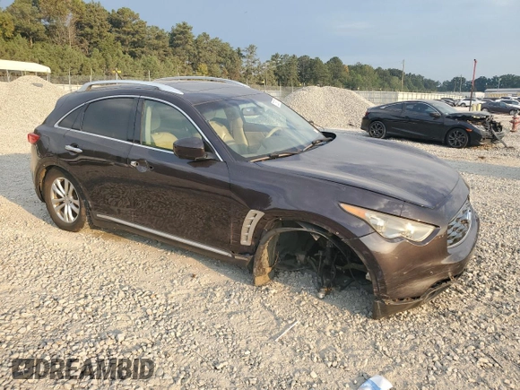 2009 Infiniti FX35 with VIN JNRAS18W89M153339, listed as a Copart auction lot 72380774 with 175,615 mi miles and Salvage Title. Bid and sale history available at carsss.com. Image 4.