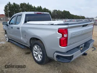 2020 Chevrolet Silverado 1500 Custom with VIN 1GCRWBEKXLZ375096, listed as a IAAI auction lot 41299675 with 32,046 mi miles. Bid and sale history available at carsss.com. Image 3.