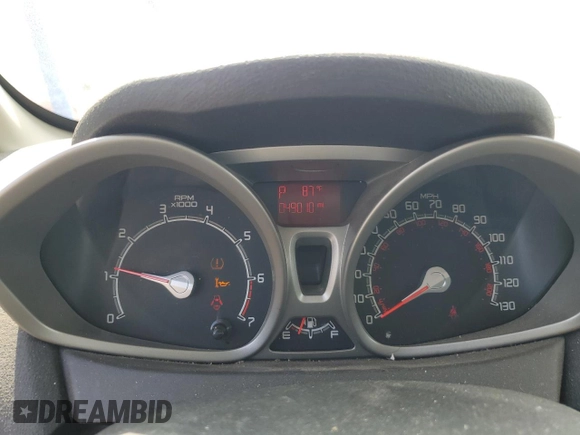 2012 Ford Fiesta SE with VIN 3FADP4BJ3CM118089, listed as a Copart auction lot 68630084 with 49,010 mi miles and Salvage Title. Bid and sale history available at DreamBid. Image 9.