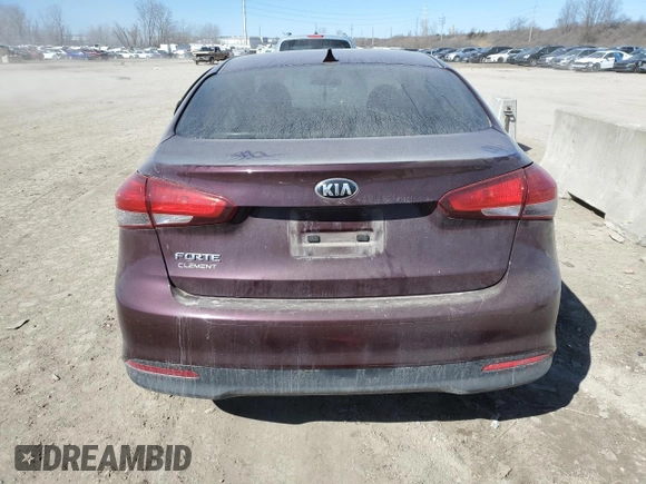 2017 Kia Forte LX with VIN 3KPFK4A70HE160177, listed as a Copart auction lot 48295945 with 133,496 mi miles and Salvage Title. Bid and sale history available at carsss.com. Image 6.