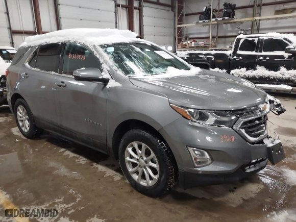 2018 Chevrolet Equinox LT with VIN 3GNAXSEVXJL112817, listed as a IAAI auction lot 41323928 with 108,010 mi miles. Bid and sale history available at carsss.com. Image 1.