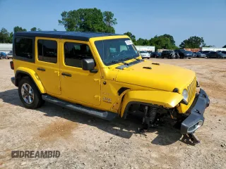 2019 Jeep Wrangler Unlimited Sahara с VIN 1C4HJXEG1KW529732, выставлен на аукционе Copart как лот 59753625 с пробегом 82 954 миль миль и Списание • Salvage title. История ставок и продаж доступна на DreamBid. Изображение 4.