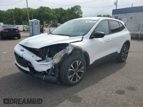 2021 Ford Escape SE with VIN 1FMCU9G68MUA96275, listed as a Copart auction lot 58277165 with 62,967 mi miles and Salvage title. Bid and sale history available at DreamBid. Image 1.