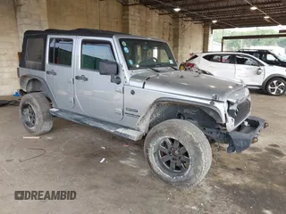 2017 Jeep Wrangler Unlimited Sport with VIN 1C4BJWDG1HL591515, listed as a IAAI auction lot 42426201 with 124,131 mi miles and . Bid and sale history available at DreamBid. Image 1.