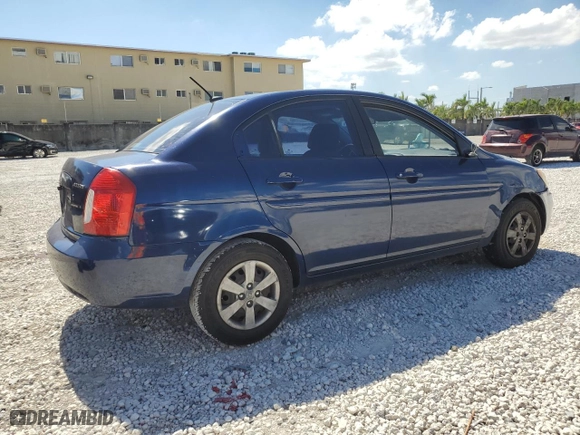 2011 Hyundai Accent GLS with VIN KMHCN4ACXBU611370, listed as a Copart auction lot 46535085 with 133,534 mi miles and Salvage Title. Bid and sale history available at carsss.com. Image 3.