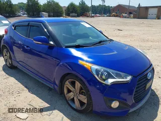 2014 Hyundai Veloster Turbo with VIN KMHTC6AE1EU192381, listed as a IAAI auction lot 42551337 with 139,492 mi miles and . Bid and sale history available at DreamBid. Image 1.
