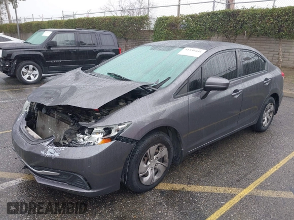2015 Honda Civic Sedan LX with VIN 19XFB2E59FE014421, listed as a IAAI auction lot 41556046 with 141,922 mi miles. Bid and sale history available at carsss.com. Image 17.