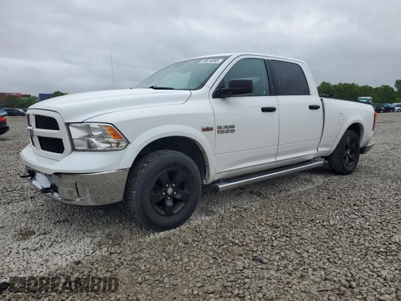 2018 Ram 1500 Outdoorsman with VIN 1C6RR7TT7JS107488, listed as a Copart auction lot 58616085 with 101,395 mi miles and Salvage title. Bid and sale history available at DreamBid. Image 1.