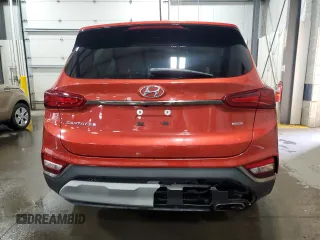 2019 Hyundai Santa Fe SE with VIN 5NMS2CAD8KH055076, listed as a Copart auction lot 52491615 with 121,494 mi miles and Salvage title. Bid and sale history available at DreamBid. Image 6.
