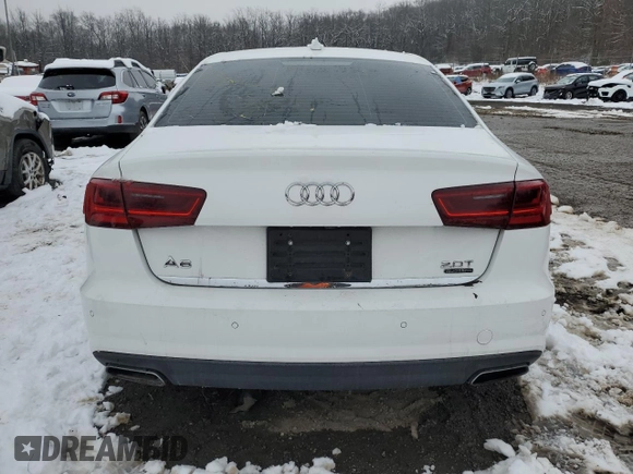 2017 Audi A6 Premium Plus with VIN WAUG8AFC0HN042761, listed as a Copart auction lot 86117364 with 96,126 mi miles and Salvage Title. Bid and sale history available at carsss.com. Image 6.