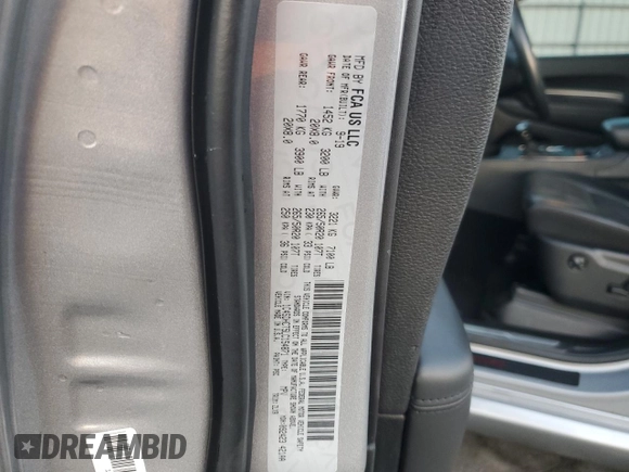 2020 Dodge Durango R/T with VIN 1C4SDHCT5LC154871, listed as a Copart auction lot 85744754 with 60,164 mi miles and Clean title. Bid and sale history available at DreamBid. Image 16.