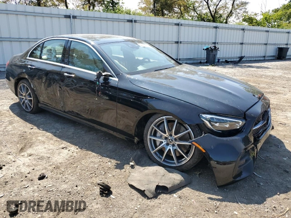 2023 Mercedes-Benz E 350 with VIN W1KZF8EB5PB132464, listed as a Copart auction lot 64983954 with 2,775 mi miles and Salvage Title. Bid and sale history available at DreamBid. Image 4.