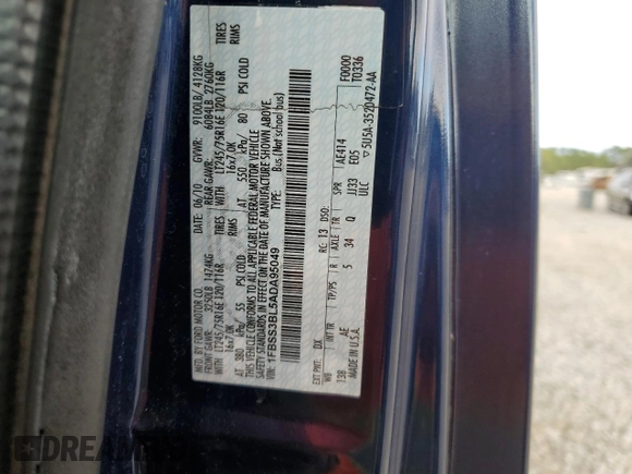 2010 Ford Econoline Passenger XL z VIN 1FBSS3BL5ADA95049, wystawiony jako Copart lot #81234424 z przebiegiem 123 435 mil mil oraz Szkoda całkowita • Salvage title. Historia ofert i sprzedaży dostępna na DreamBid. Obrazek 16.