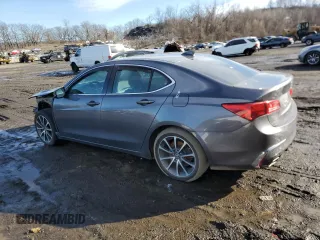 2019 Acura TLX with VIN 19UUB2F37KA004747, listed as a Copart auction lot 45744185 with 91,274 mi miles and Salvage Title. Bid and sale history available at carsss.com. Image 2.