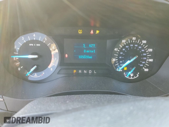 2017 Ford Fusion S with VIN 3FA6P0G75HR180263, listed as a Copart auction lot 43264345 with 105,020 mi miles and Salvage Title. Bid and sale history available at DreamBid. Image 9.