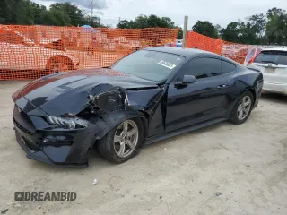 2021 Ford Mustang EcoBoost z VIN 1FA6P8TH7M5111908, wystawiony jako Copart lot #59636085 z przebiegiem 57 667 mil mil oraz Szkoda całkowita • Salvage title. Historia ofert i sprzedaży dostępna na DreamBid. Obrazek 1.