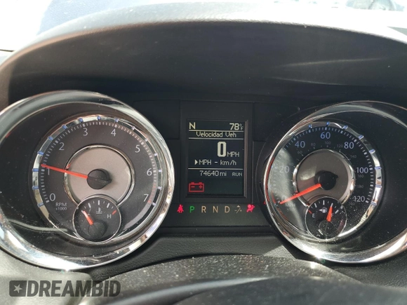 2016 Chrysler Town & Country Touring with VIN 2C4RC1BGXGR254801, listed as a Copart auction lot 55977875 with 74,640 mi miles and Salvage Title. Bid and sale history available at DreamBid. Image 9.