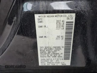2018 Nissan Altima 2.5 SR with VIN 1N4AL3AP3JC273724, listed as a IAAI auction lot 41188355 with 148,692 mi miles. Bid and sale history available at carsss.com. Image 9.