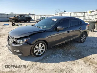 2014 Mazda Mazda3 i Sport with VIN JM1BM1U75E1121862, listed as a Copart auction lot 44687015 with 194,473 mi miles and Salvage Title. Bid and sale history available at carsss.com. Image 1.