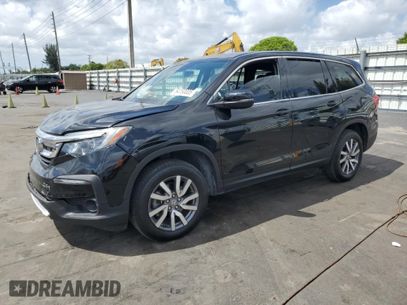 2022 Honda Pilot EX-L with VIN 5FNYF5H53NB015633, listed as a Copart auction lot 54150005 with 99,950 mi miles and Salvage title. Bid and sale history available at DreamBid. Image 1.