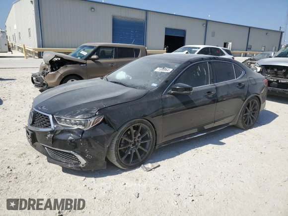 2018 Acura TLX w/Technology Pkg with VIN 19UUB2F50JA004735, listed as a Copart auction lot 75613964 with 104,890 mi miles and Clean Title. Bid and sale history available at carsss.com. Image 1.