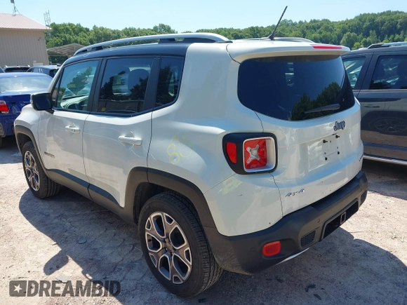 2017 Jeep Renegade Limited z VIN ZACCJBDBXHPG41356, wystawiony jako IAAI lot #42645193 z przebiegiem 64 462 mil mil oraz . Historia ofert i sprzedaży dostępna na DreamBid. Obrazek 3.