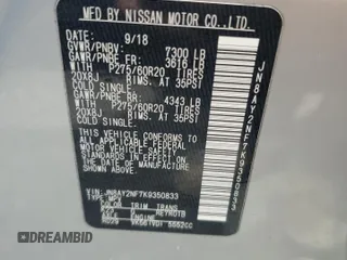 2019 Nissan Armada Platinum with VIN JN8AY2NF7K9350833, listed as a Copart auction lot 74307744 with Not Provided miles and Non Repairable. Bid and sale history available at carsss.com. Image 14.