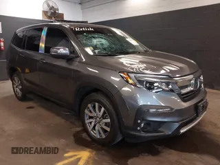 2022 Honda Pilot EX-L with VIN 5FNYF6H59NB000754, listed as a IAAI auction lot 42090576 with 32,813 mi miles and . Bid and sale history available at DreamBid. Image 1.