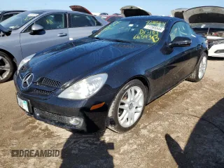 2009 Mercedes-Benz SLK-Class 3.0L with VIN WDBWK54F79F201709, listed as a Copart auction lot 77385544 with 66,593 mi miles and Non Repairable. Bid and sale history available at carsss.com. Image 1.