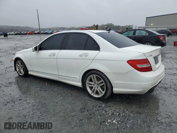 2013 Mercedes-Benz C 250 Sport with VIN WDDGF4HB6DR272568, listed as a Copart auction lot 80658394 with 131,457 mi miles and Salvage Title. Bid and sale history available at DreamBid. Image 2.